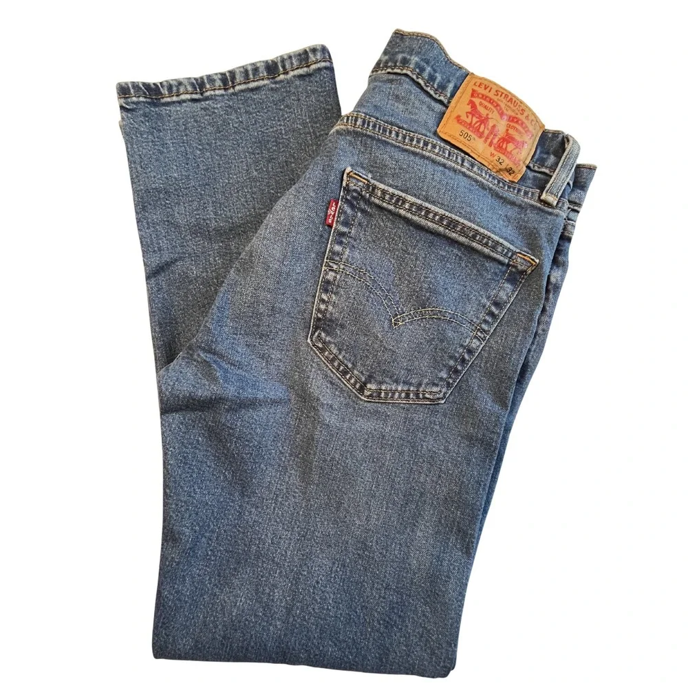 Levi's 505 Regular Fit Straight Leg Men's Jeans 32x32 Classic Western Normcore